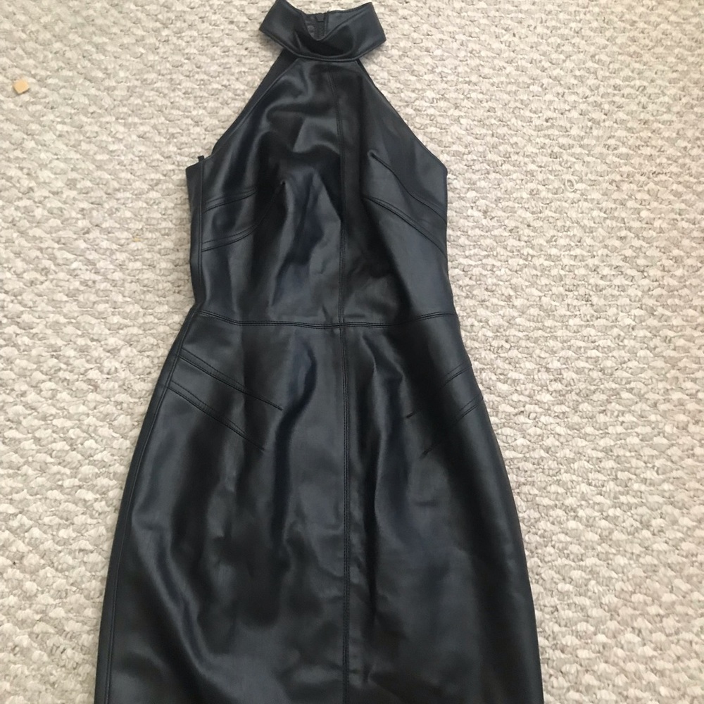 Bailey 44 veg leather just above the knee dress.